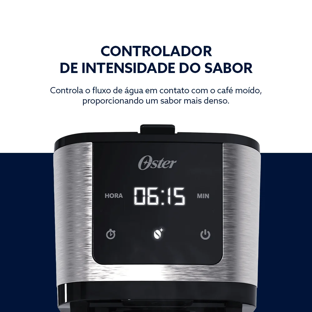 Cafeteira Oster Programável 1,2L com Display Digital