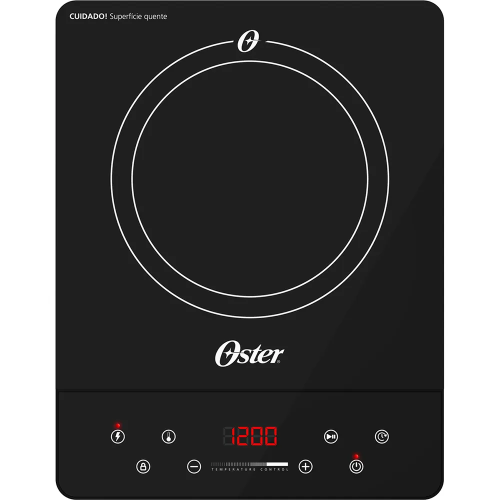 Cooktop de Indução 1 Boca Oster Touch Screen Portátil