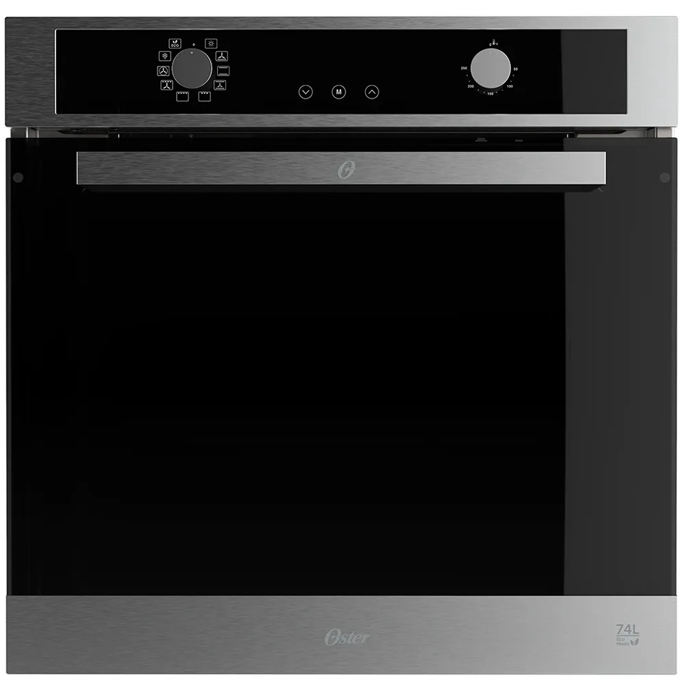 Forno de Embutir Elétrico 74L Oster Semi Digital Black Inox - 220V