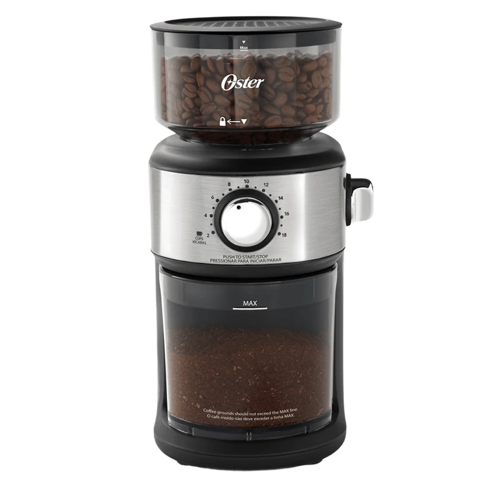 Kit Cafeteira Espresso Double Digital e Moedor de Café Precision 18 níveis Oster