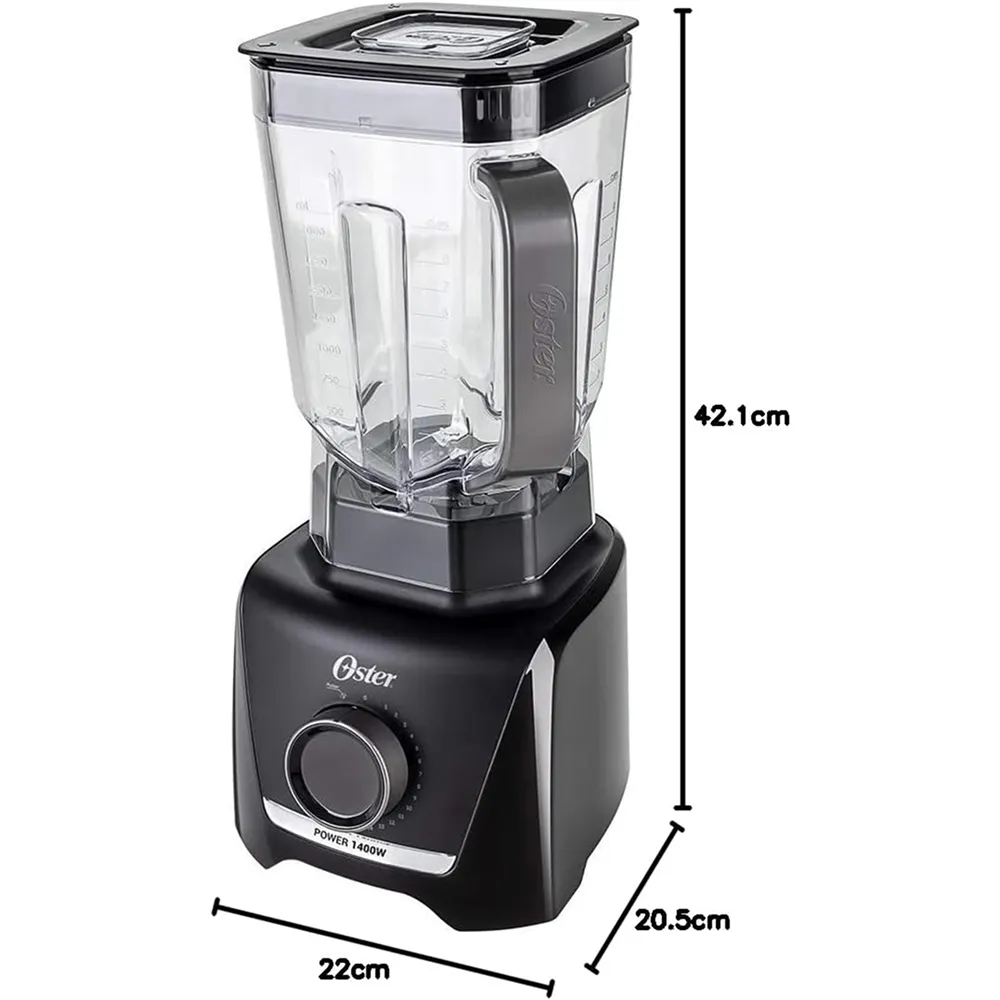 Liquidificador 1400 Full Oster Preto 3,2L