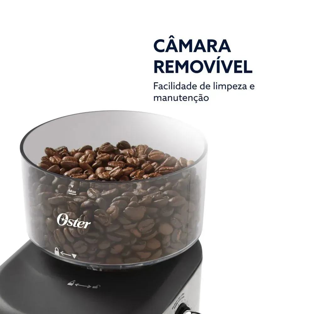 Moedor de Café Automático Oster Precision com 18 níveis