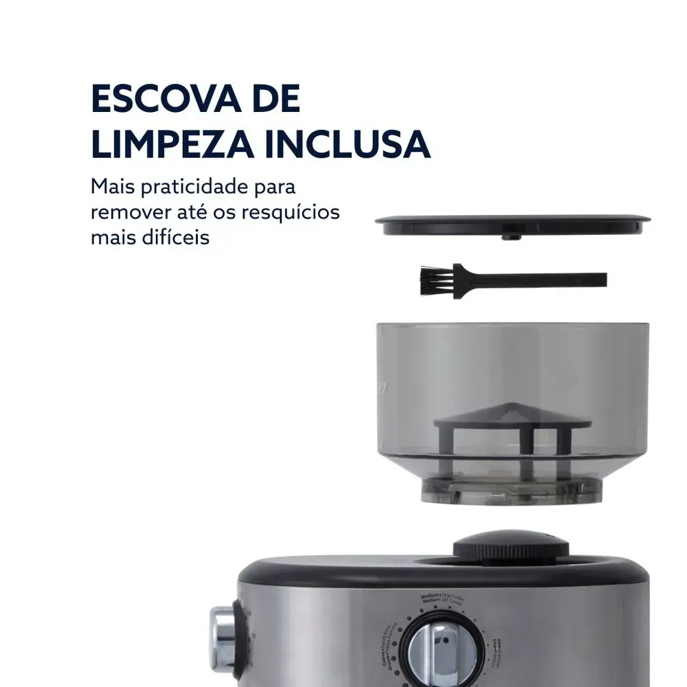 Moedor de Café Automático Oster Precision com 18 níveis